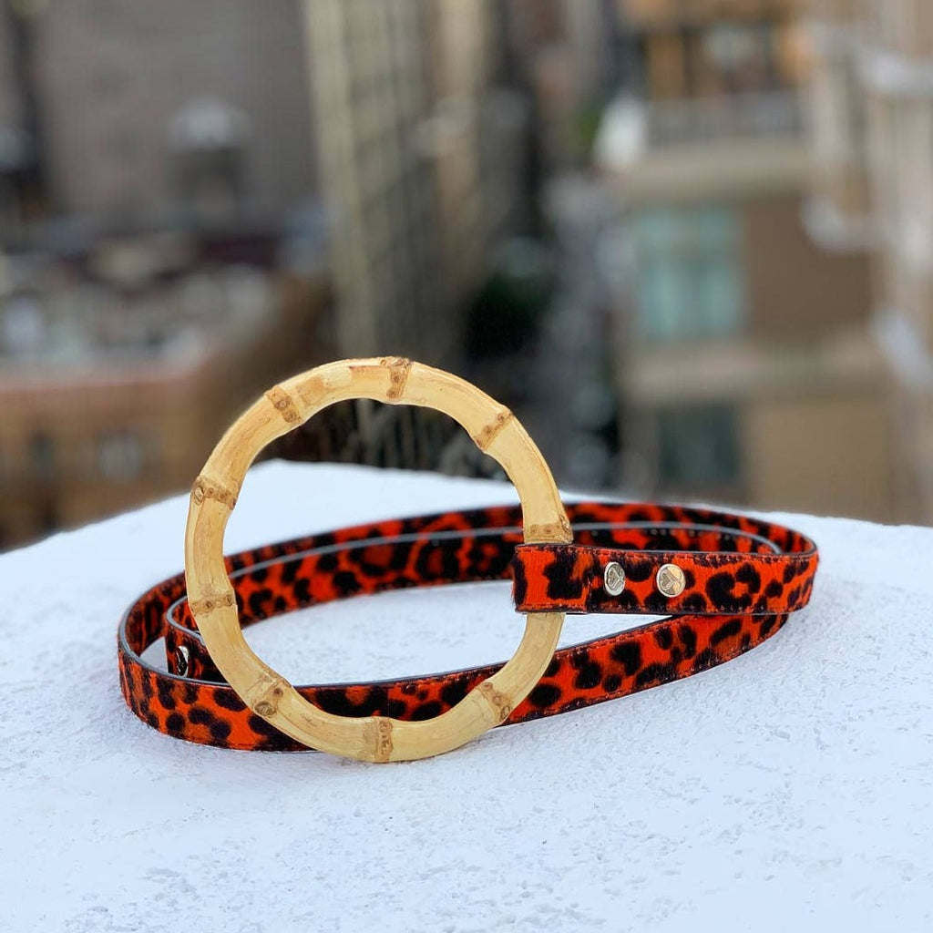 The Red Leopard Sasha Dog Leash | The Playful Pooch
