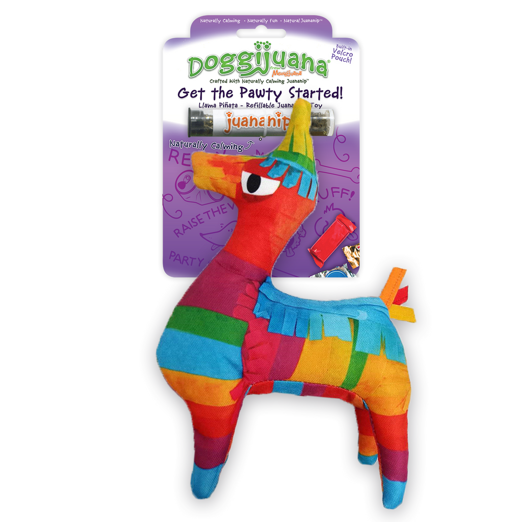 The Doggijuana Get the Pawty Started Refillable Llama Piñata Dog Toy | The Playful Pooch