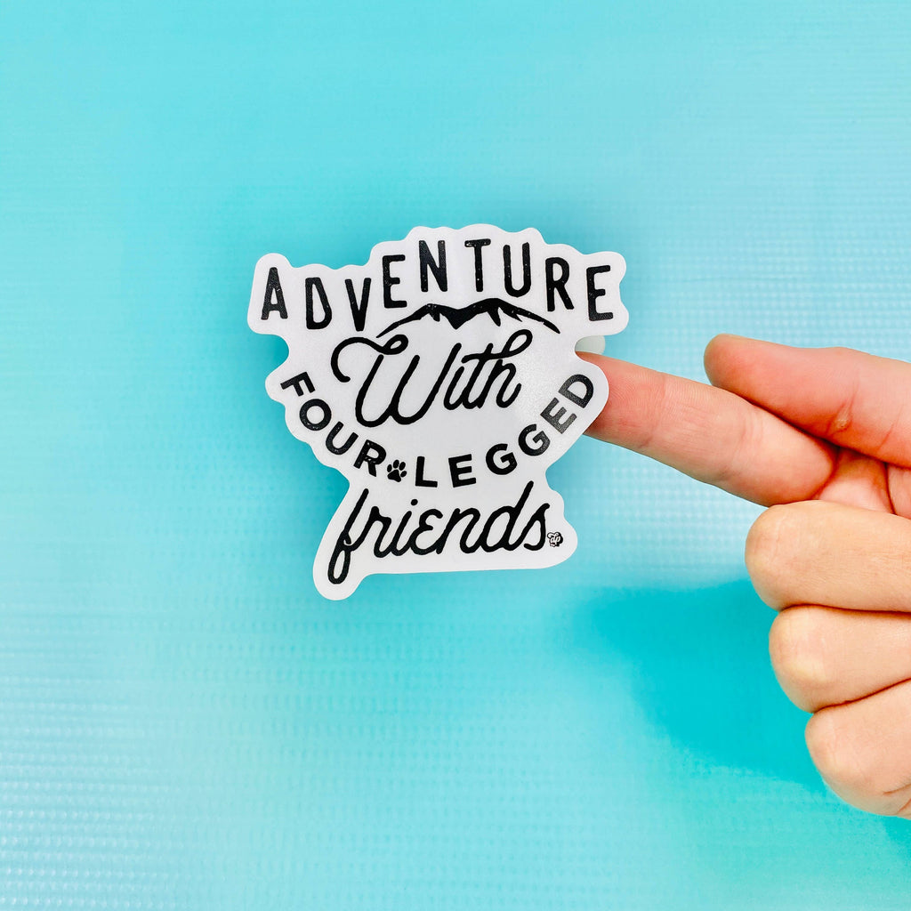The Four Legged Friends Adventure Sticker | The Playful Pooch