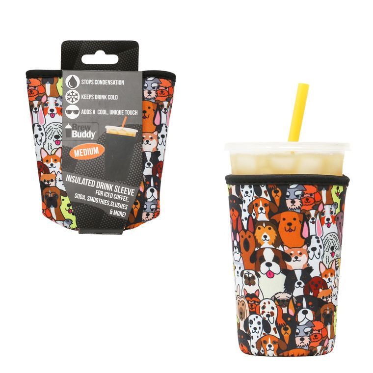 The Dog Lover Brew Buddy Insulated Iced Coffee Drink Sleeve | The Playful Pooch